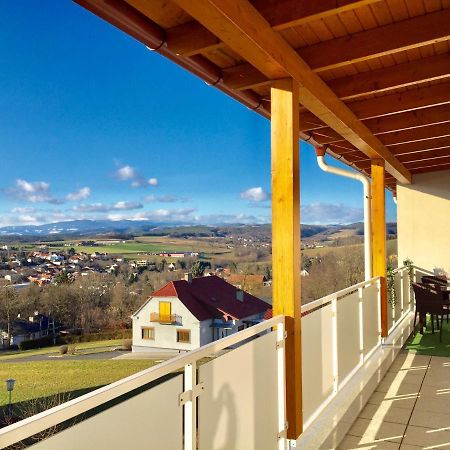 Apartment Panoramablick mit Infrarotkabine auf der großen Terrasse und traumhaften Ausblick Oberschützen Exterior foto